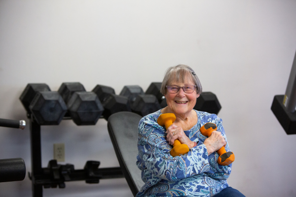 resident exercising