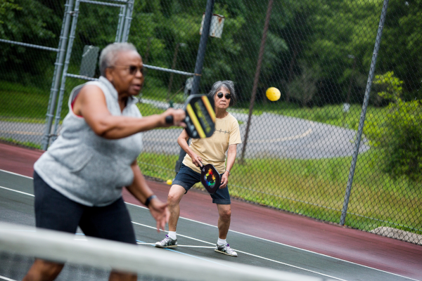 Pickleball players